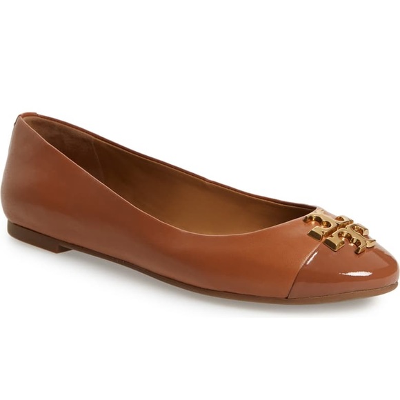 tory burch cap toe ballet flats